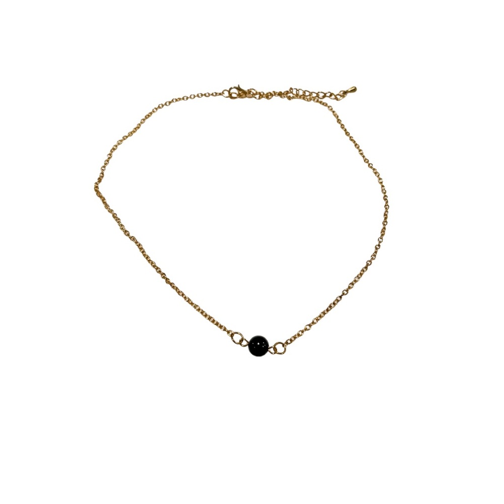 Beautiful Gold and Black Necklace. Fashion Jewelry. Brand New